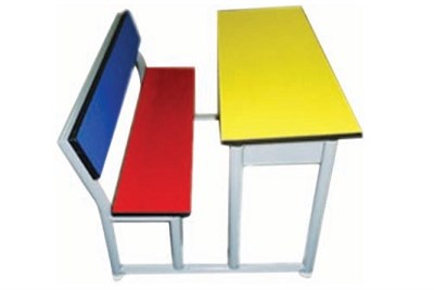 Attached School Bench