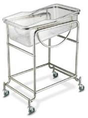Polished Stainless Steel Baby Cabinet Bed 2x2 Feet for Hospitals
