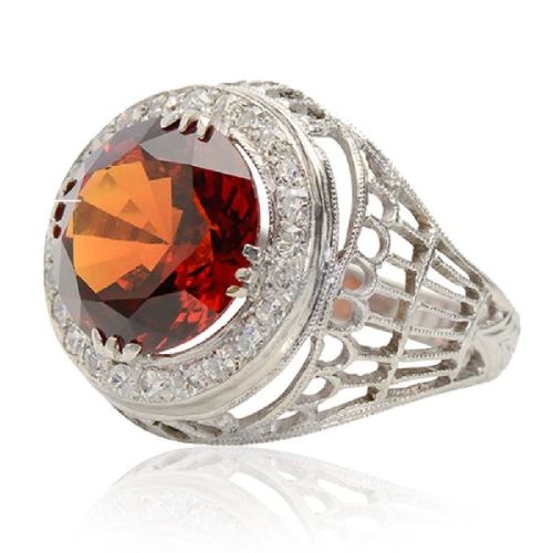 Hessonite Ring