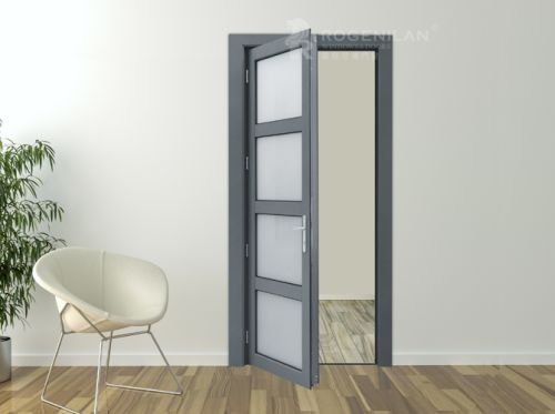 POWDER COATED Aluminum Door, Open Style : Swing, Position : Interior