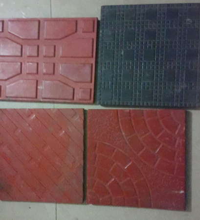 Rubber /PVC Floor Tile, Size : Customized