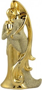 Stoneware HOME DECOR Showpiece, Color : Gold, Silver