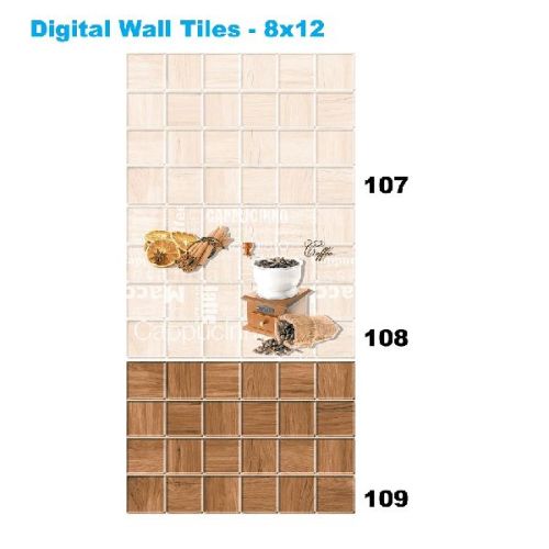 Fashion Design Ceramic Wall Tiles 108, For Bathroom, Elevation, Exterior, Interior, Kitchen, Size : 1x1ft