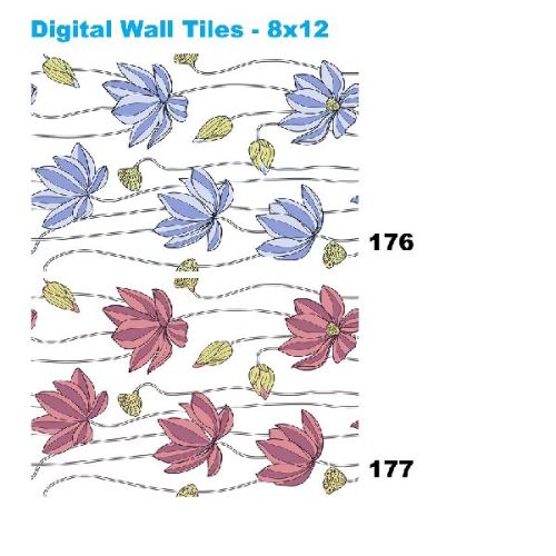 Glazed Wall Tiles Flower Tiles 176