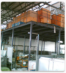 Colour Coated Steel Modular Mezzanine Floors, For Godown, Workshop, Feature : Corrosion Protection
