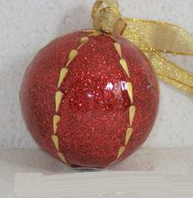 Satin/ Crystals/ Sparkles Fabric Christmas Hanging Balls