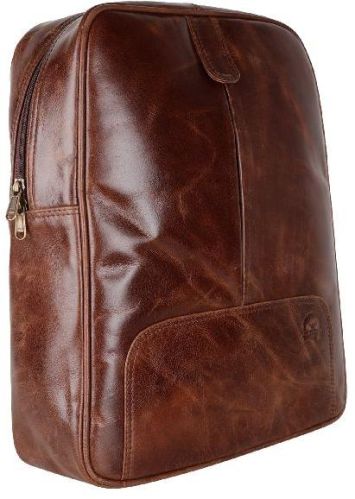 Leather Backpack Bags, For College, Office, Size : Multisizes