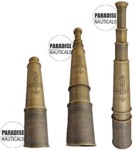 Paradise Nauticals Non Polished Brass Telescope