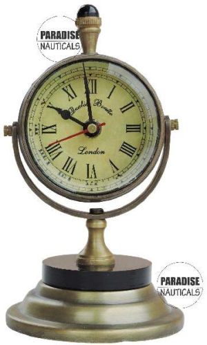 Brass Paradise Nauticals Table Clock, Display Type : Analog