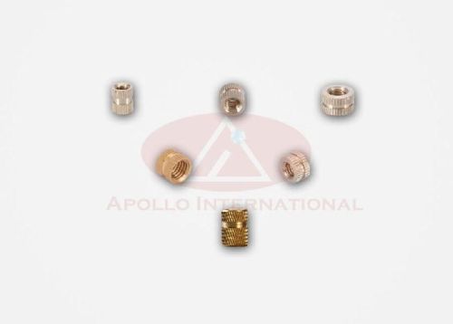 Brass Knurled Inserts, For Industrial, Feature : Good Quality, Good Strength