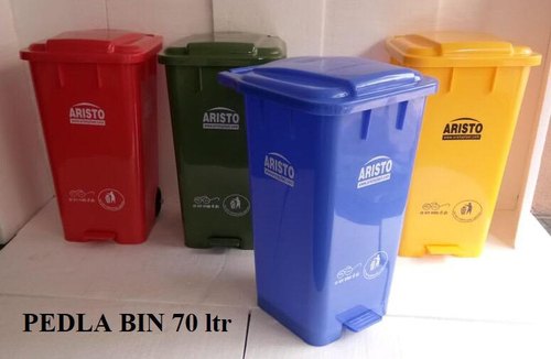 Rectangular Plastic Dustbin, Color : GREEN BLUE RED YELLOW BLACK