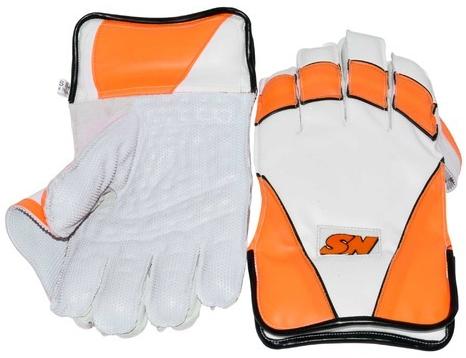 Leather Wicket Keeping Gloves, Size : Men