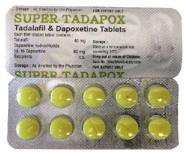 Super Tadapox Tablet (Tadalafil 40mg & Dapoxetine 60mg)