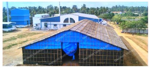 Tarpaulin Monsoon Shed, Shape : Rectengular