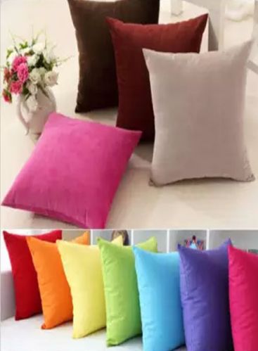 Cotton Plain Cushion Cover, For Bed, Chairs, Sofa, Etc, Feature : Anti Wrinkle, Easy Wash, Eco Friendly