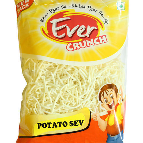 Evercrunch Snacks Plain Potato Sev, Packaging Type : Plastic Packet