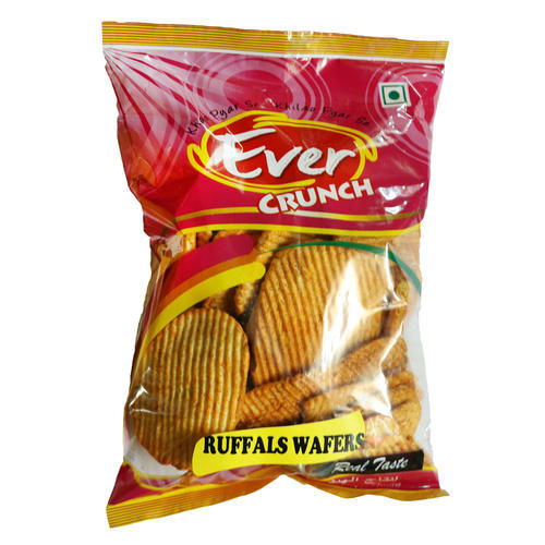 Evercrunch Snacks Spicy Ruffle Wafers, Feature : Healthy, Energy Booster, Easy To Digest