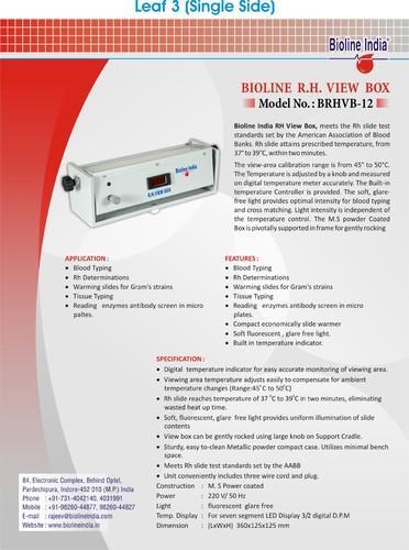 Rh View Box, For Hospital, Color : White