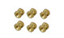 Round Polished Brass Threaded Inserts, For Electrical Fittings, Size : 10-20mm