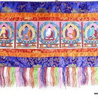 Silk Buddhist Door & Wall Hanging