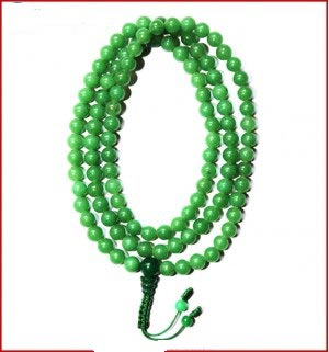 Buddhist Ritual - Green Jade Prayer Mala
