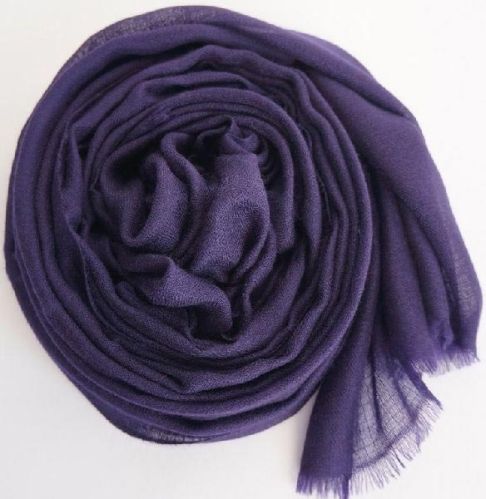 Wool Plain Cashmere Diamond Weave Stole Party Wear 70x 200 Cm