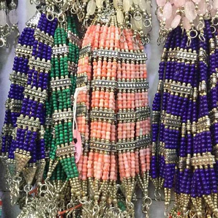 Non Polished Aluminum Fashion Beaded Bracelet Daily Wear