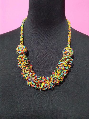 Polish Plain Glass Beads Necklace