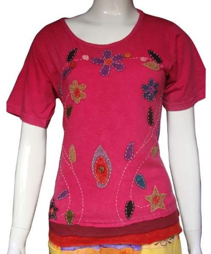 Lady Summer Tops, Packaging Type : Natural Brass, Pattern : Plain