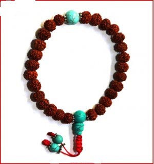 Non Polished Wood Rudraksha Bracelet Casual Wear