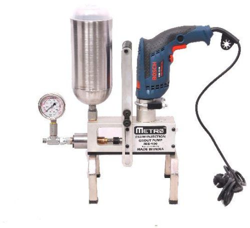 METRO 400 Bars Crack Injection Grout Pumps, For ResIn, Power : 600 Watts Electrical