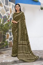 Plain Casual Sarees, Technics : Attractive Pattern