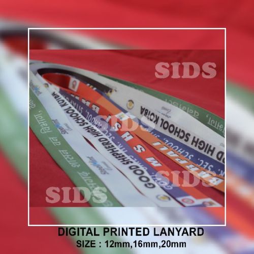 Plain Nylon Digital Printed Lanyard, Color : Multicolor