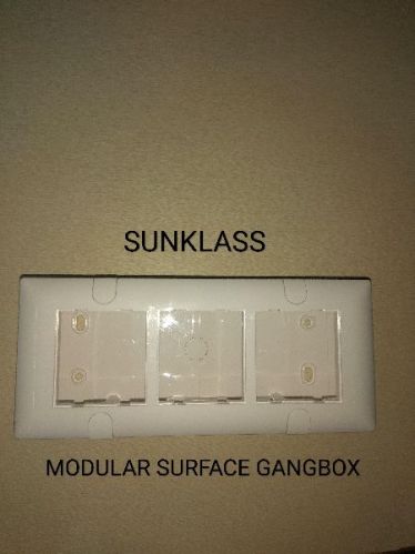 Press Fit PVC Modular Surface Gang Box, Feature : Non Breakable