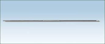 Stainless Steel Centrally Threaded Steinmann Pin, Length : 7.2inch