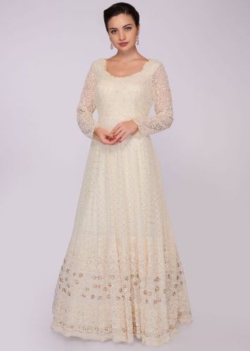 Georgette Anarkali Suit (PTAS-1013), Size : M, XL