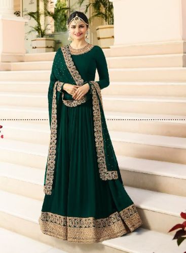 Georgette Anarkali Suit (PTAS-1028), Occasion : Casual Wear, Party Wear