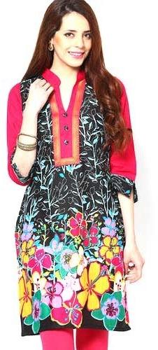 Ladies Printed Kurtis, Size : M, XL, XXL