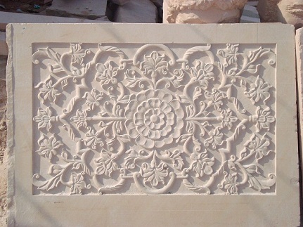 Non Polished Sandstone Carvings, For Decoration, Temple Decoration, Feature : Attractive Designs