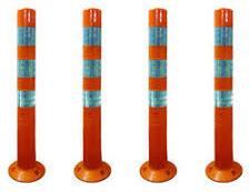 Polished Plastic Spring Post, For Vechicle Testing Tracks, Color : Orange