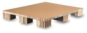 Rectangular Flat Bottom Honeycomb Paper Pallet, For Good Safety, Style : Double Faced, Single Faced