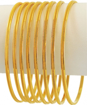 Polished Printed Brass Omega Bangles, Style : Jewellery