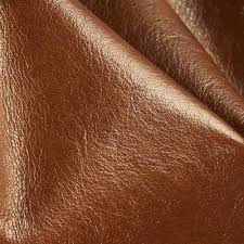Plain Leather Upholstery Fabric, Color : Brown