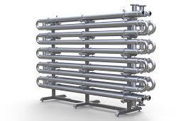 Pipe In Pipe Heat Exchanger, For Industrial, Color : Silver