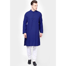 Solid Color Cotton Men's Kurta, Age Group : Adults