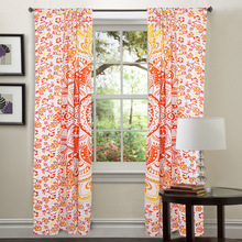 Printed Handmade Cotton Mandala Curtain, Width : 81' - 100' Inches (Approx)