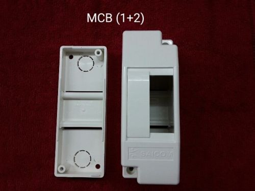 PVC 1+2 Way MCB Box, Color : White