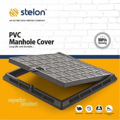 STELON Rectangular PVC Manhole, For Construction, Industrial, Public Use, Size : 24x24Inch, 26x26
