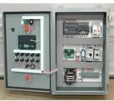 Rectangle Metal Programmable Logic Control Panel, For Factories, Industries, Mills, Power House, Color : Gray