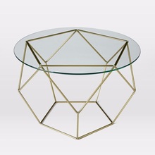 KSGLOBAL Metal Coffee Table With Marble, Style : Modern Interior Decoration